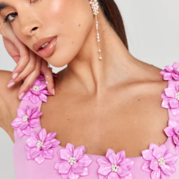 Nadine Merabi Cindy Pink Dress - Picture 5 of 6